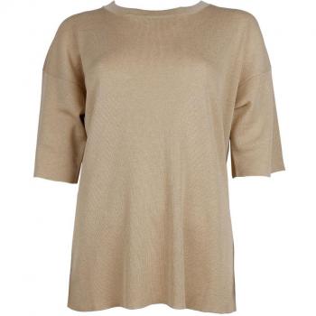 Alpha Studio Beige Viscose Sweater - IT44|L, Round-neck Knitwear, female, Size: M