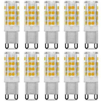 Pack de 10 Bombillas G9 SMD 4500K 5W 400LM equivalente a 50W bombilla convencional bombilla equivalente a halogena para salon baño pasillo habitacion dormitorio balcon