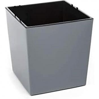 Maceta decorativa de plástico Lamela JUKA 190x190 mm gris