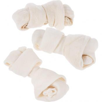 Barkoo huesos naturales con nudos de vacuno para perros - 3 x 11 cm