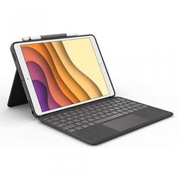 Combo Touch Logitech para iPad Air (3ra generación) y iPad Pro de 10.5 pulgadas con Conector Inteligente QWERTY Italiano en Grafito