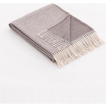 Manta plaid Bili taupe 130x170 cm