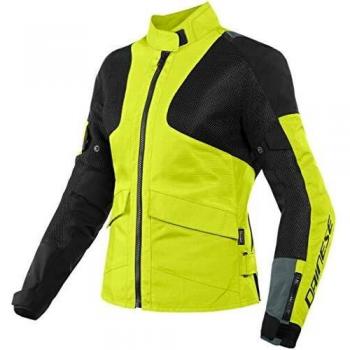 Chaqueta Dainese Air Tourer Tex Lady Fluo Amarillo/Ebano/Negro 38