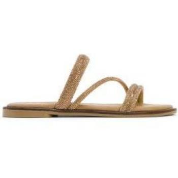 Sandalias planas de mujer Porronet Caitlin en color platino