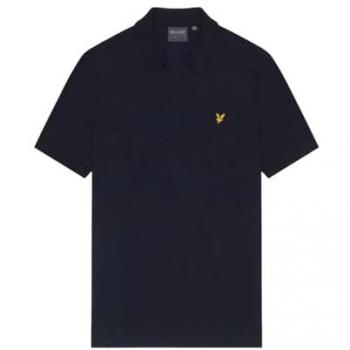 Lyle & Scott Men's Golf Riviera Polo Shirt - Navy/Black, Collared, Medium