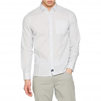 Kaporal Padim, Camiseta de Manga Larga para Hombre, Blanco White, Large