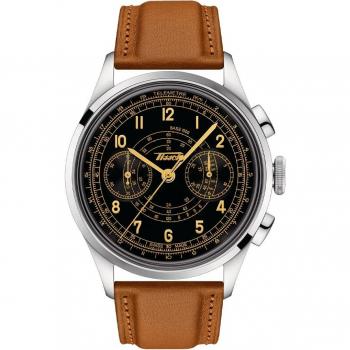 Tissot Telemeter 1938 Automatic Men's Watch - Chronograph, Brown Leather, 42mm