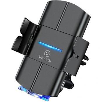Soporte Inductivo Automático para Smartphone USAMS 10W Negro