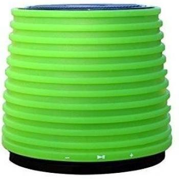 WALIO ALTAVOZ INALÁMBRICO BLUETOOTH iBTA 201 Verde, Altavoz inalámbrico sin cables, conexión bluetooth, para teléfono móvil Smartphone, Tablet, ordenador portátil, televisión. Conexión Jack 3.5 mm disponible. Batería de litio recargable.