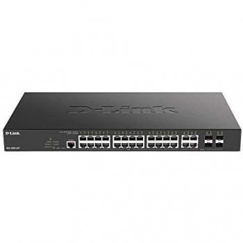 D-Link DGS-2000-28P Managed L2/L3 Gigabit Ethernet Switch with 24 PoE Ports and 4 SFP Slots