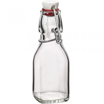 Botella de Vidrio Rellenable Bormioli Rocco Swing 125 ml con Cierre Clip (20 Unidades)