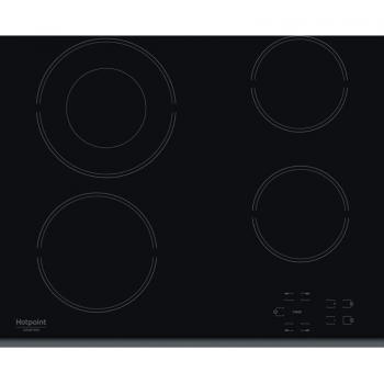 Hotpoint HR 632 B Placa Vitrocerámica Integrada 58 cm Color Negro con 4 Zonas de Cocción Cerámicas