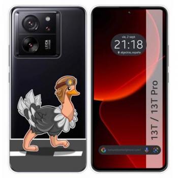 Funda Silicona Transparente Avestruz para Xiaomi 13T / 13T Pro 5G