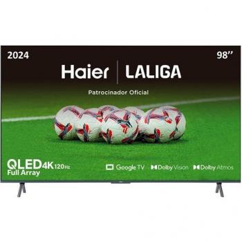 Televisor QLED 98 Haier H98S900UX 4K UHD, Full Array, Smart Google TV, Dolby Vision y Dolby Atmos