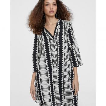 Kurta Lola Casademunt corta estampado étnico bicolor