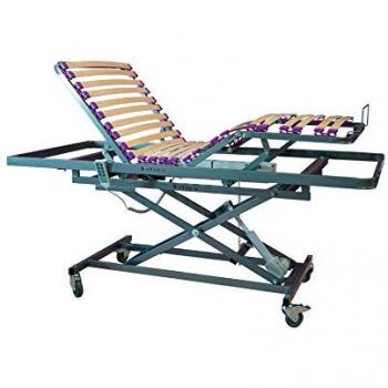 Cama Articulada Geriátrica Eléctrica con Carro Elevador 90cm x 190cm