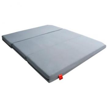 Colchón Plegable a Medida para Renault Kangoo - 5cm HR 25kg/m3 + 3cm Viscoelástica, Cremallera Desenfundable
