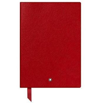 Libreta Montblanc 146 de Papelería Fina con Cubierta Suave en Color Rojo y Páginas Rayadas - A5
