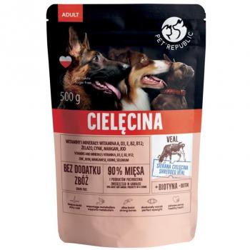 Pet Republic Adult Veal - Comida Húmeda para Perros - 500g