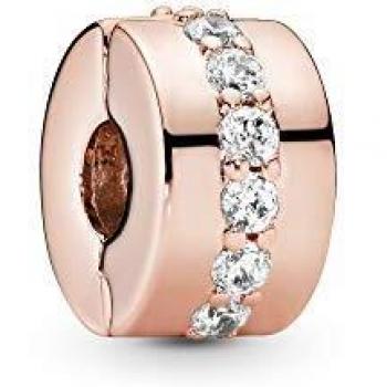 Pandora Rose Gold Shining Path Clip with Cubic Zirconia 781972CZ