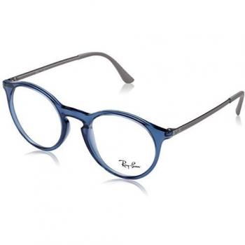 Ray-Ban 0Rx7132, Monturas de Gafas para Hombre, Transparente Blue, 48