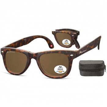 Montana Eyewear BOX-FS40 Folding Polarized Sunglasses Tortoiseshell Size 51
