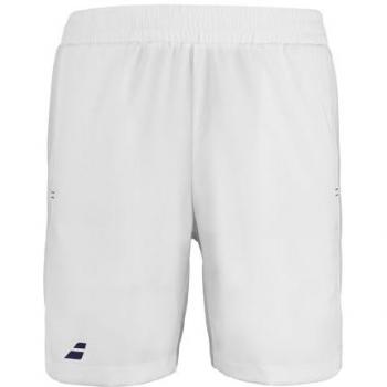 Babolat Play Shorts Hombres - Blanco, Ropa de pádel para hombre, color blanco, diseño cómodo y ligero, ideal para la práctica de deportes