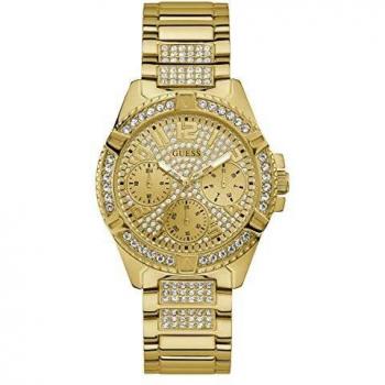 Guess Ladies Gold Gold Dial with Crystals W1156L2