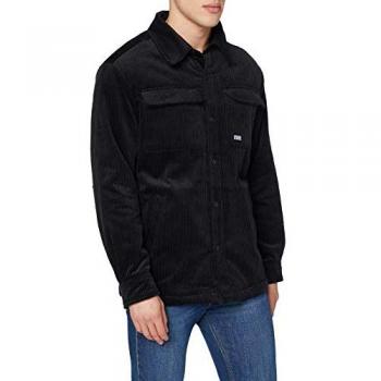 Chaqueta de Camisa de Pana Negra para Hombre Urban Classics - Talla S