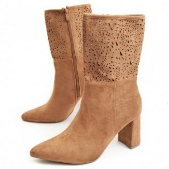 Bota De Tacón Casual Para Mujer Montevita Bereta 93535 Marrón Talla: 37