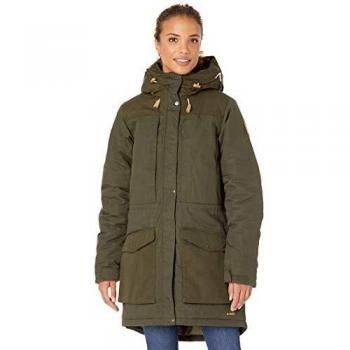 Parka Acolchada de Lana Singi para Mujer en Color Verde Bosque, Talla S
