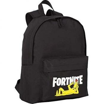 Mochila Escolar Americana Fortnite Crazy Banana - Compartimento Principal y Bolsillo Frontal - Interior
