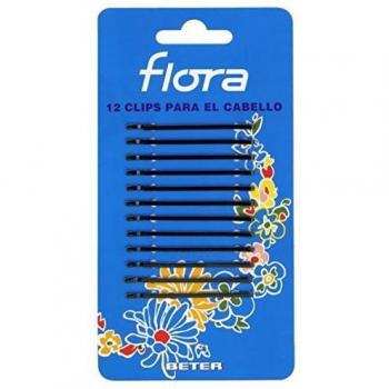 Flora, Clip de pelo (Negro) - 24 unidades