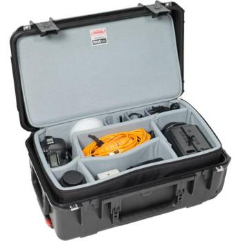 SKB iSeries 3i-2011-7DZ Case with Think Tank Designed Zippered, Removable Divider Interior, Black, 19.5in x 10.5in x 7in