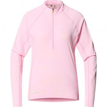 Forro polar de mujer Haglöfs L.I.M Tempo Trail Halfzip rosa claro - Talla S