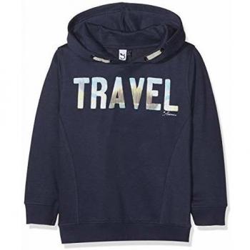 3 Pommes Sweat Shirt, Sudadera con Capucha Niños, Azul