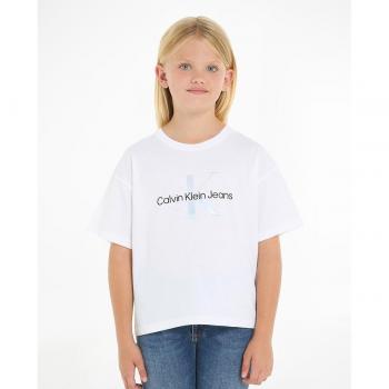 Camiseta de niña Calvin Klein blanca IG0IG02434