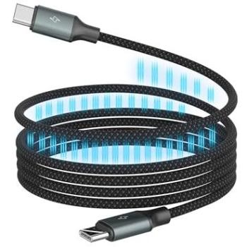 Cable USB-C Magnético 1.2m 60W Negro Textil ANSMANN