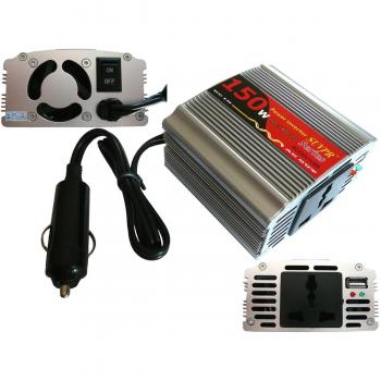 Kalea Informatique - Transformador 12 V a 220 V, AC a DC, 150 W, para mechero de coche