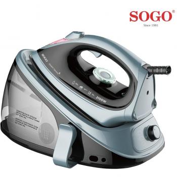Sogo SS-6370 Centro de Planchado 2100W con Vapor Continuo 900ml - Negro/Azul