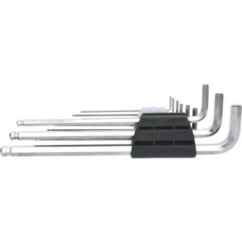 Juego de llaves acodadas y atornilladores acodados KS TOOLS de acero inoxidable, incluye llaves acodadas y atornilladores con diseño ergonómico para un mejor agarre, fabricados en acero inoxidable para