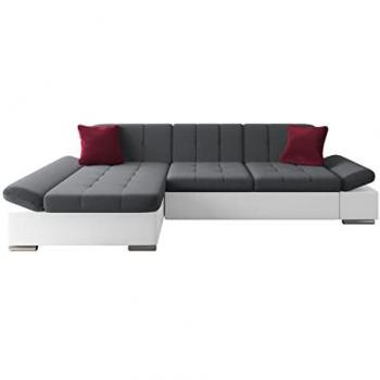 Sofá rinconero Comfivo 219 con reposabrazos regulables, L-Form, 278 x 151 x 76 cm, disponible en varios colores