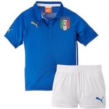PUMA Trikot Figc Italia Home Minikit - Camiseta de equipación de fútbol para niño, color azul, talla 116
