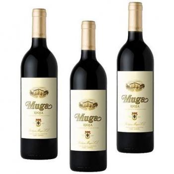 Vino Tinto Muga Crianza - Pack de 3 Botellas, D.O. Rioja, 75cl cada una