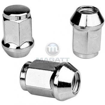 20 tuercas cromadas de rueda, M14 x 1,5 x 34 mm