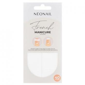 NEONAIL Square French Manicure Nail Art Stickers - 40 Pieces