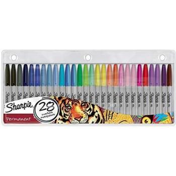 Sharpie Permanent Markers | Fine Point | Assorted Colours | 20 Count