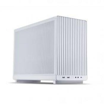 Torre Micro-ATX Lian Li X DAN A3 White - Caja para PC, formato Micro-ATX, diseño compacto y elegante, estructura de aluminio anodizado, paneles de vidrio templado, soporte para refrigeración líquida y