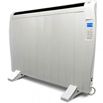 Gridinlux | Radiador Eléctrico | 10 Elementos | Emisor Térmico Bajo Consumo | Potencia 1500W | Mando a Distancia | Funcionamiento Programable | Pantalla LED | Homely Atmosphere 1500W