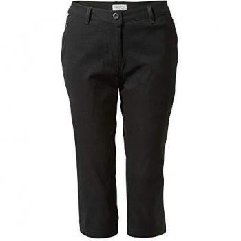 Craghoppers Kiwi Pro Crop Crop para Mujer, Mujer, CWJ1204 80008L, Negro, 36
